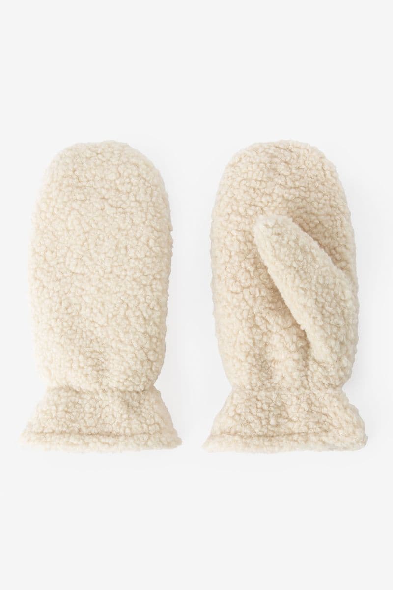 Moufles Duveteuses - Beige