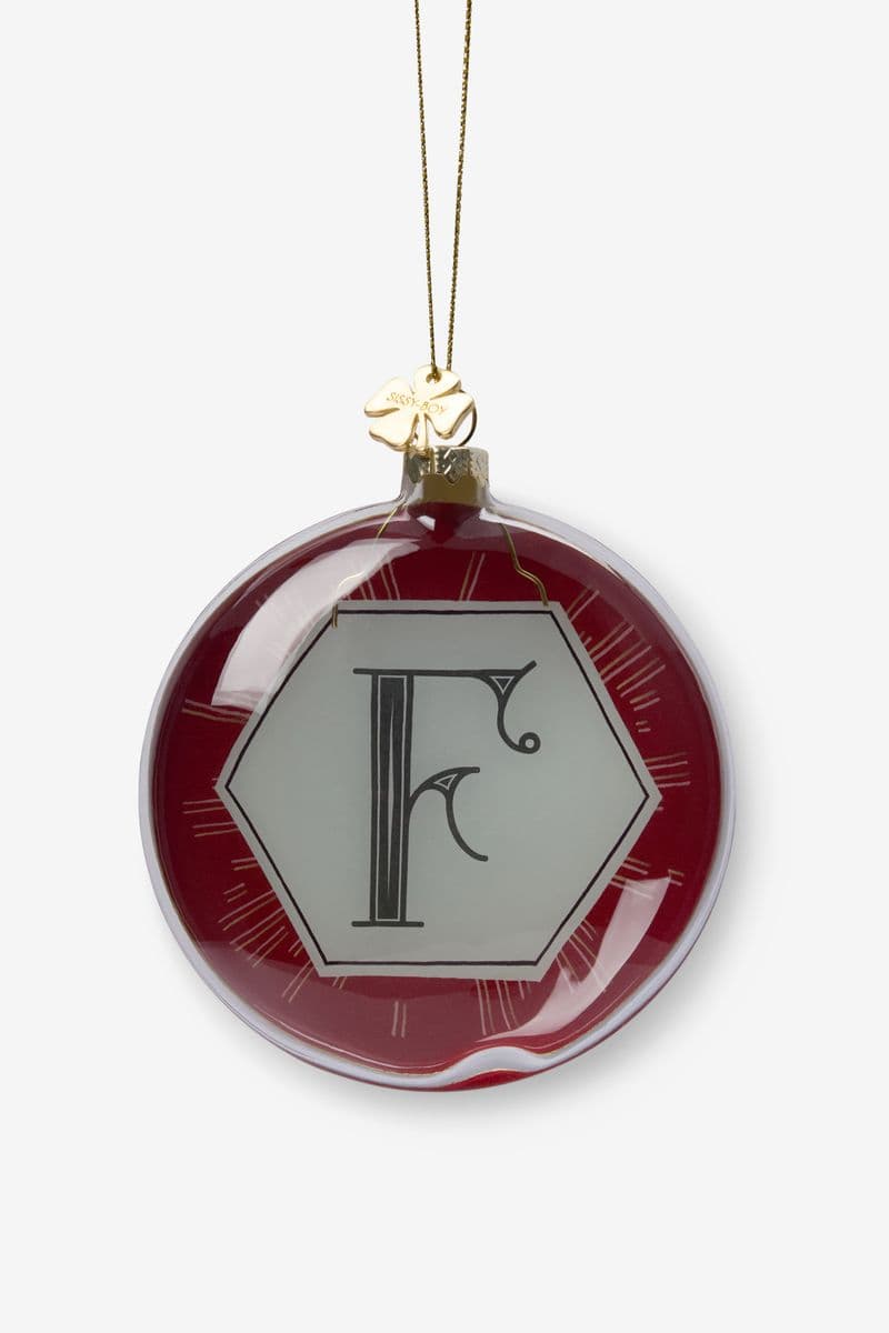 Boule De Noël Lettre F