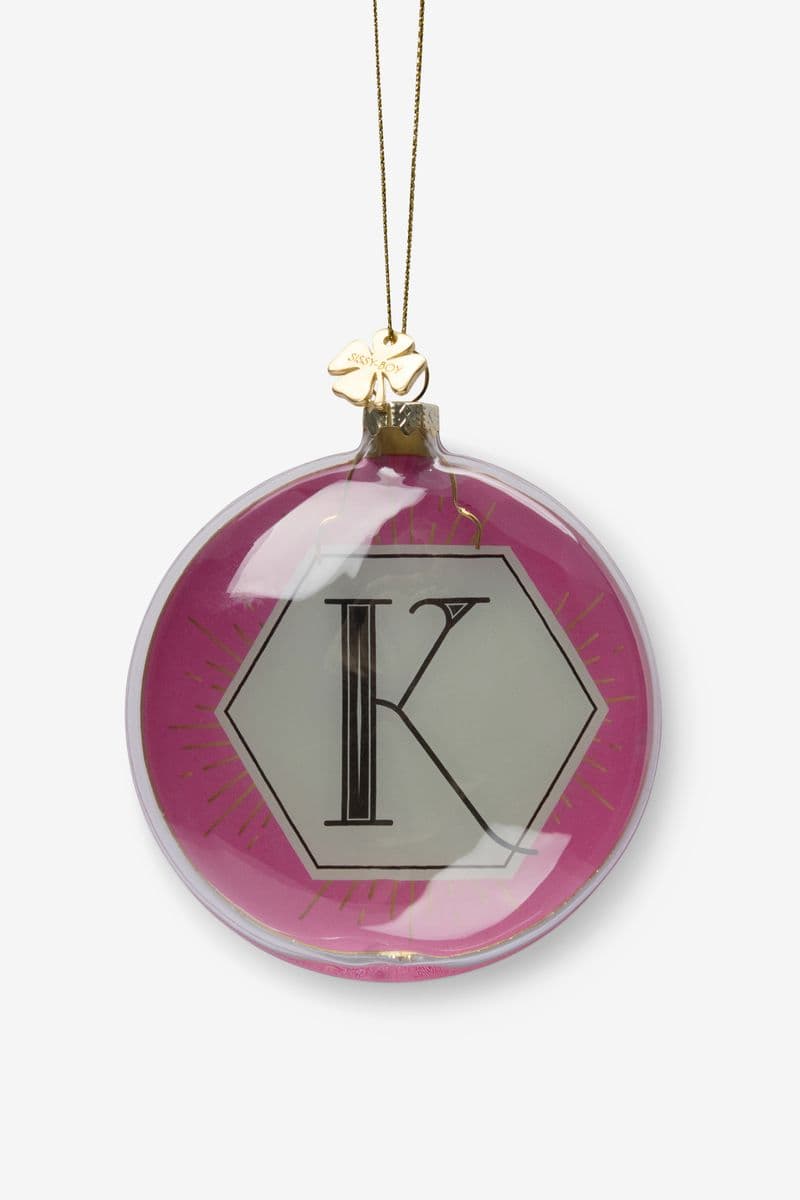 Boule De Noël Lettre K