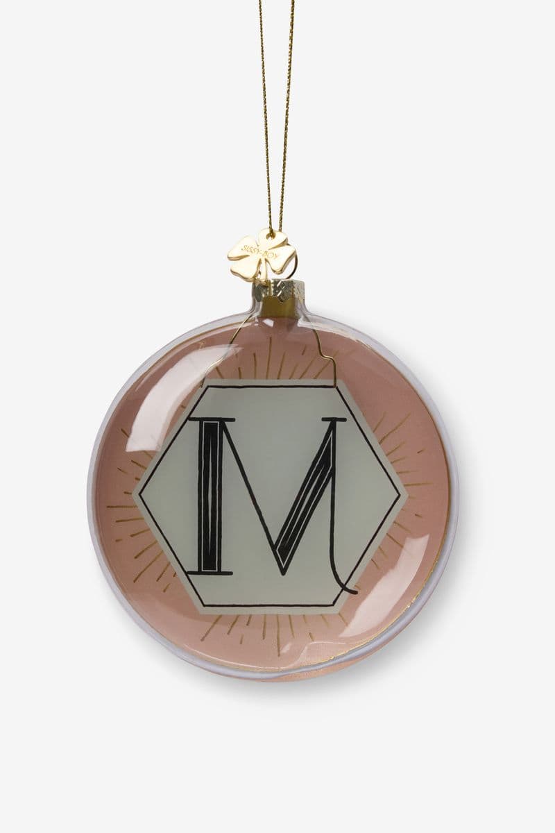 Boule De Noël Lettre M