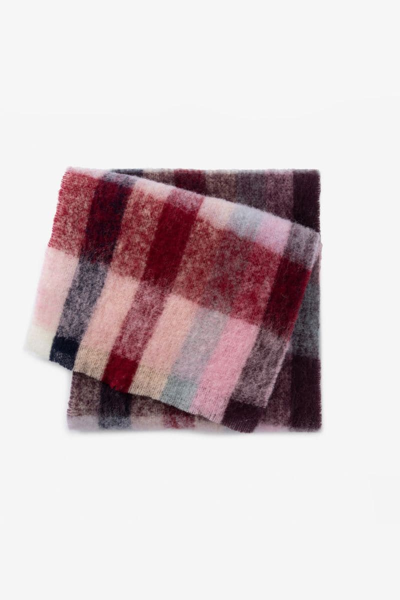 Multicolour Geruite Sjaal