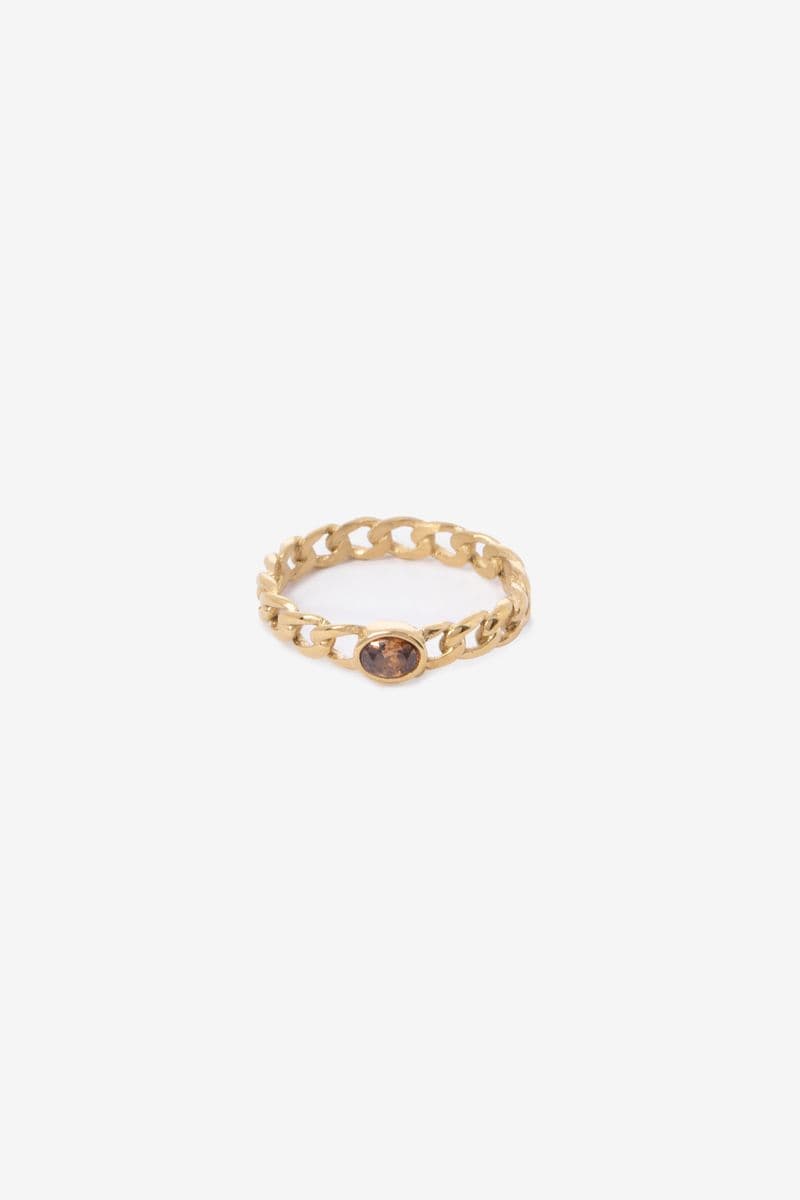 Gold Plated Chain Ring