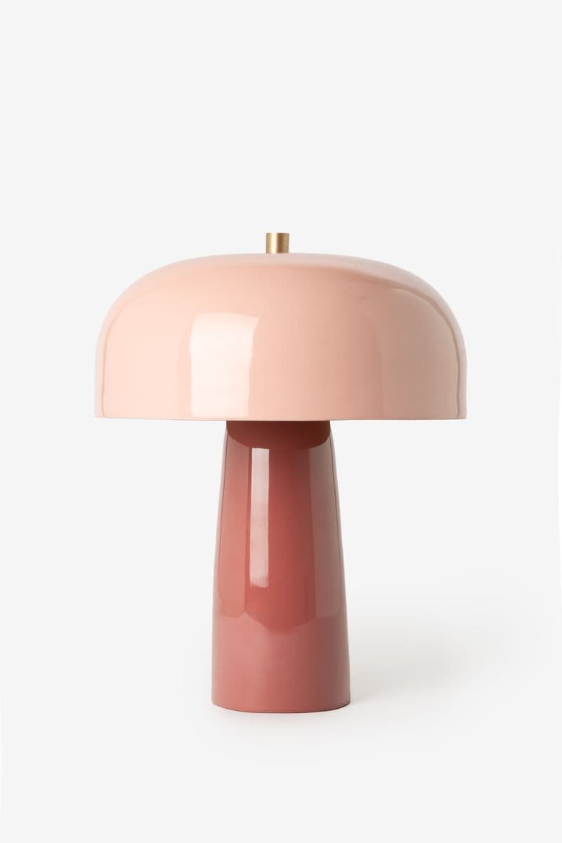 Lampe À Poser Coupole - Rose