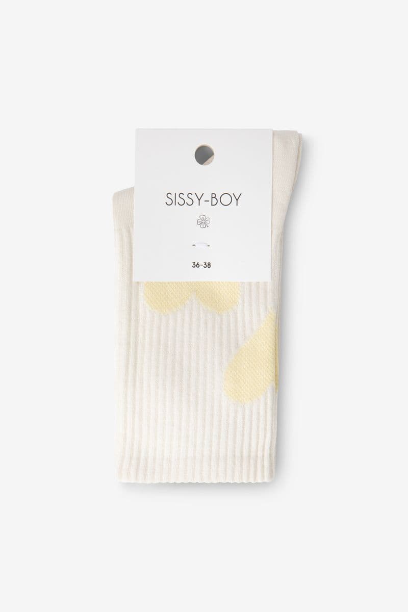 Chaussettes Avec Cœurs - Blanc