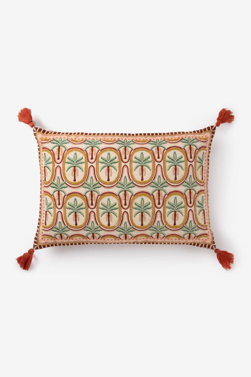Multicolour Kussen Met Palm Print
