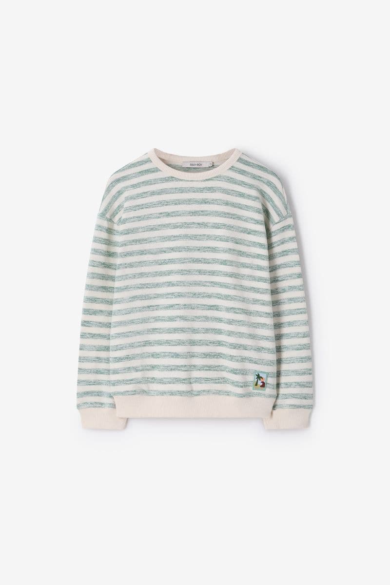 Witte Gestreepte Sweater