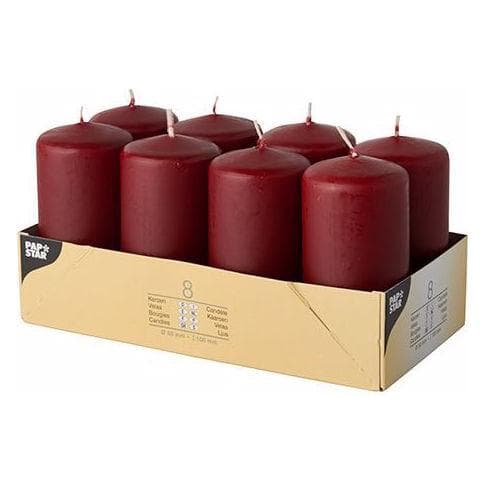 Papstar, Kaarsen, Pilaarkaarsen (8 Pcs.)