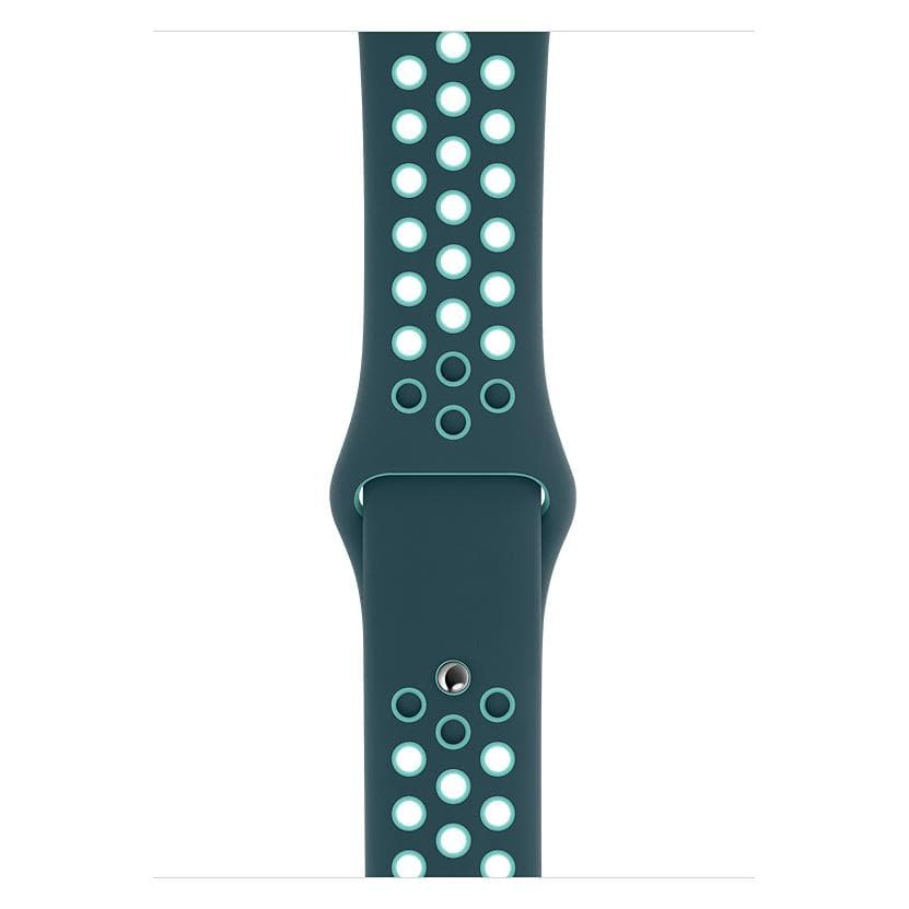 Apple Nike sportarmband (44 mm, Fluorelastomeer), Horlogebandjes, Veelkleurig