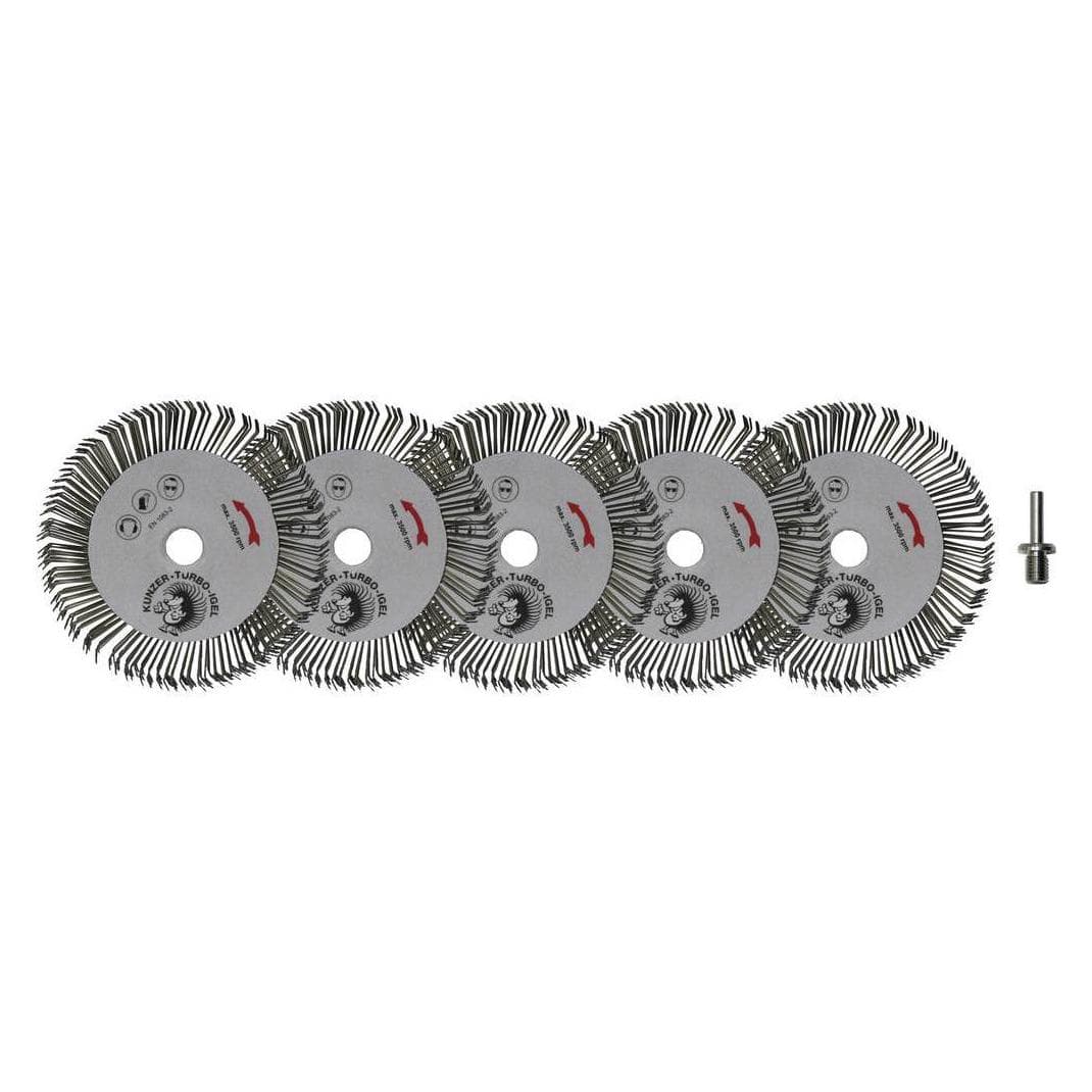 Kunzer, Schuurmiddelen, 5 stuks Turbo Egels in doosincl. prikker