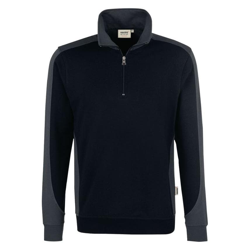 Hakro, Unisex, Springer, Sweatshirt Contrast, Zwart, (S)