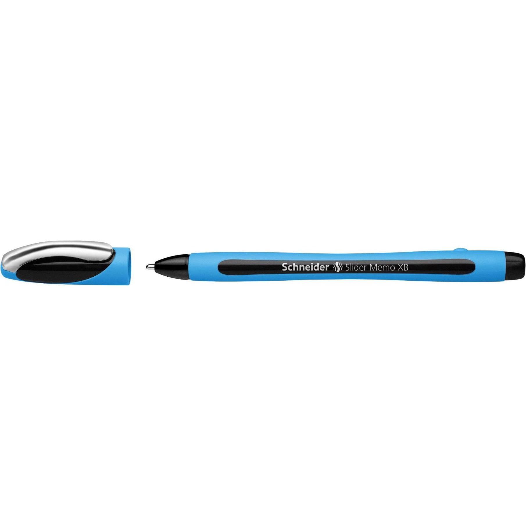 Schneider, Schrijfpennen, Biros Slider Memo Extra Breed (XB), Blauw, 10 stuks (10x)