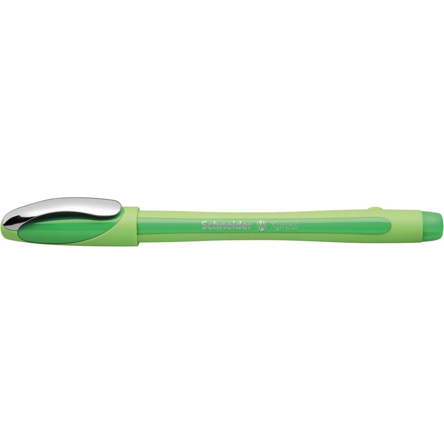 Schneider, Schrijfpennen, Fineliner Xpress 0,8 mm, Groen, 10 stuks (10x)