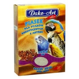 Dako-Art 5906554356165 Nest/strooisel voor tamme vogels (1.50 kg, Zand), Beddengoed