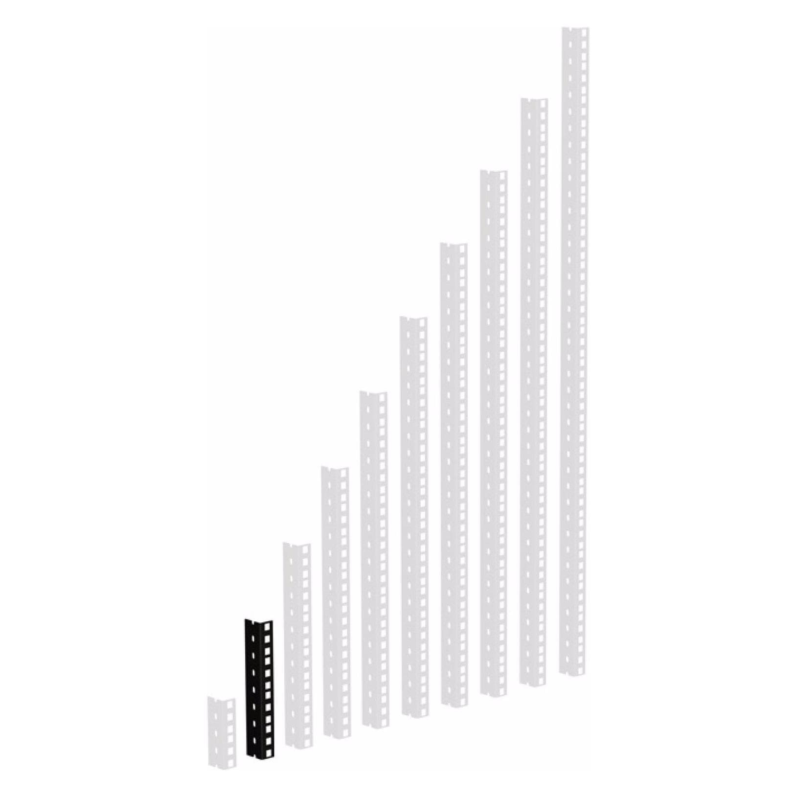 Adam Hall 61535 B 4 HD-rekrail (Accessoires), Audioracks + Koffers, Zwart