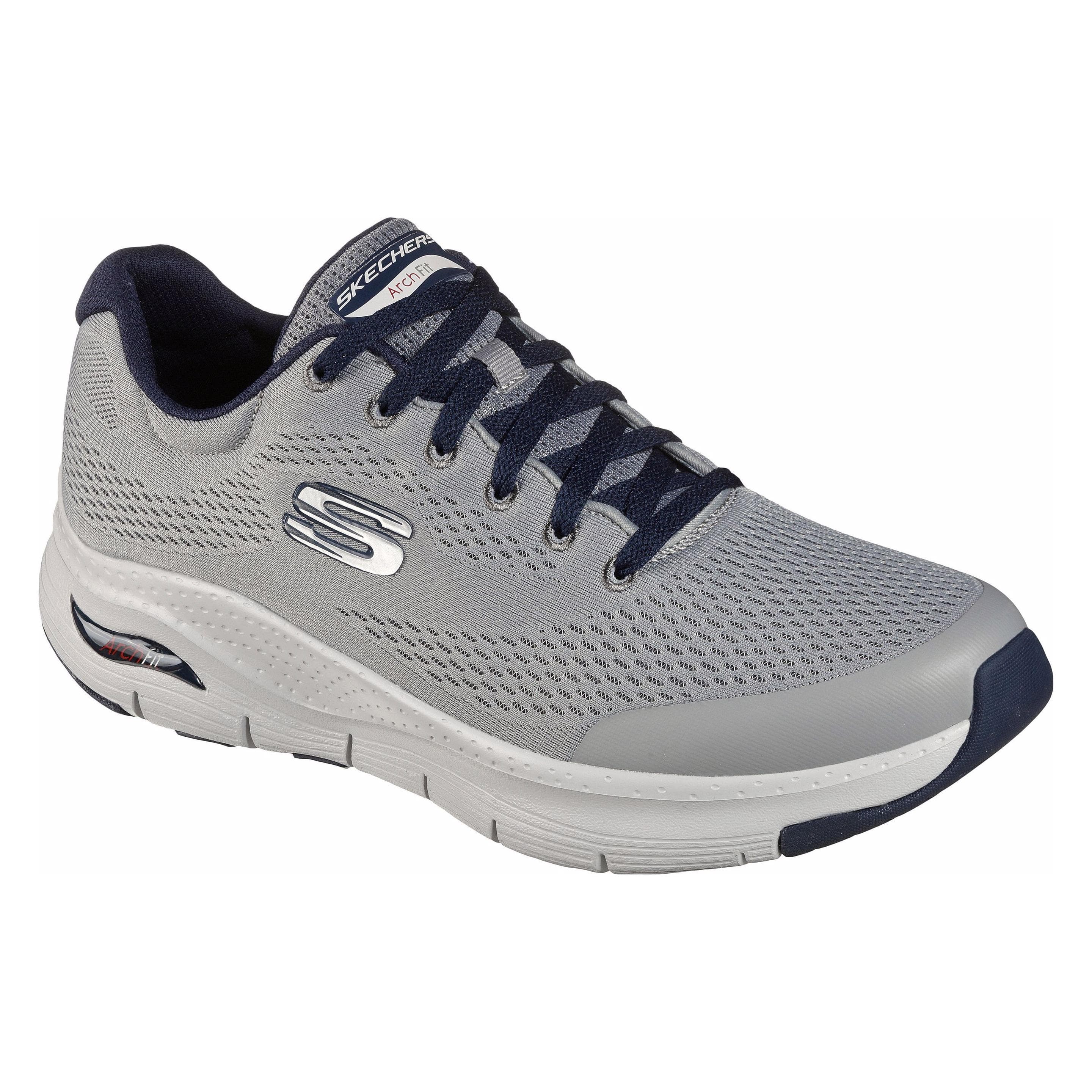 Skechers, Mannen, Sneakers, Boogvorm - 14484, Grijs, (42)
