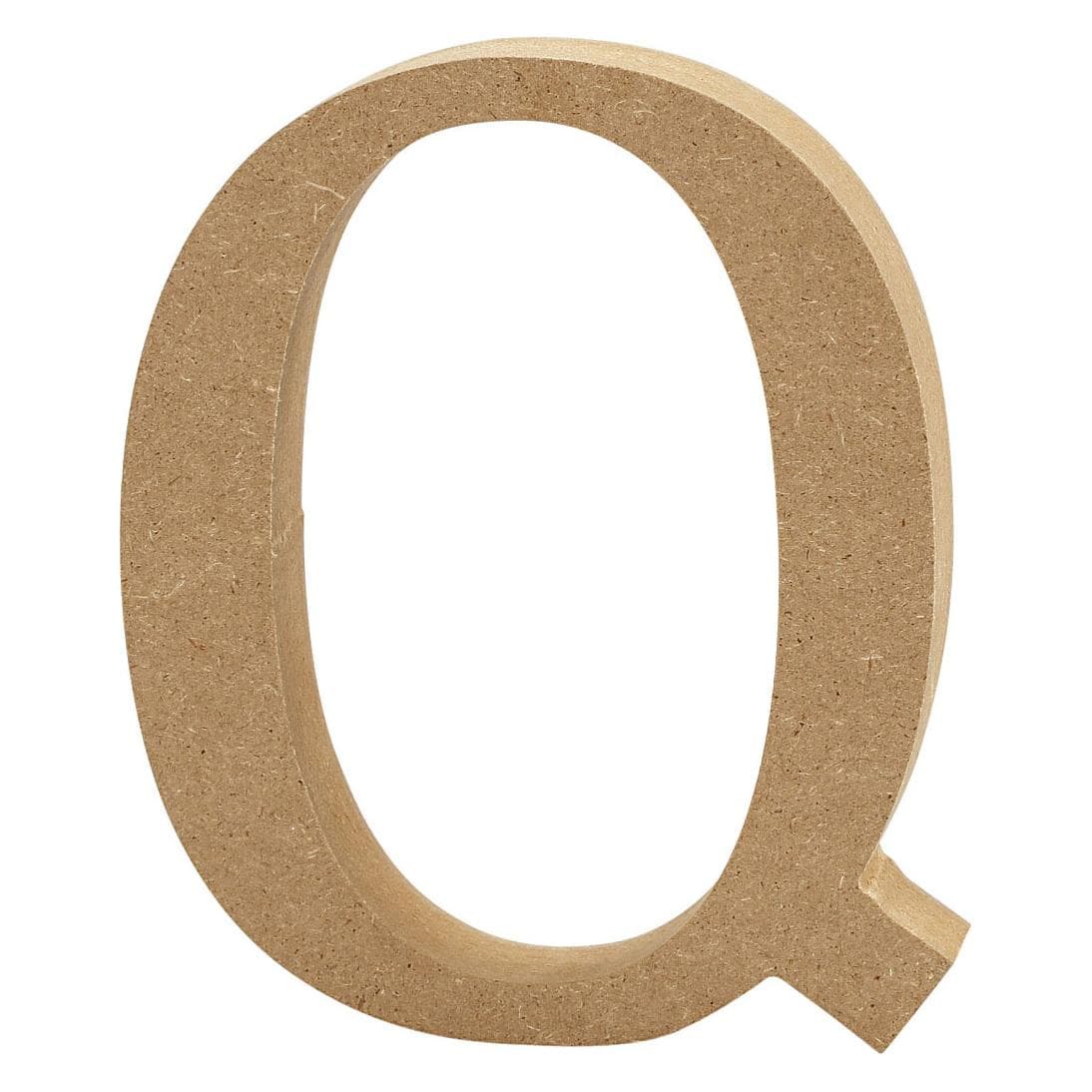 Creativ Company, Houten letters + stoffen letters, Letter Q MDF 8cm, 1st.