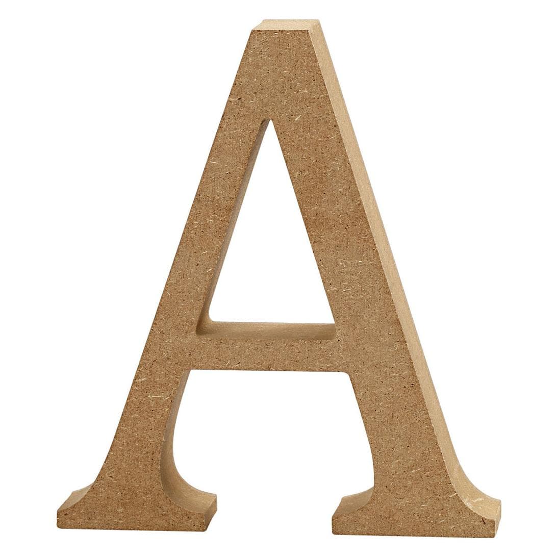 Creativ Company, Houten letters + stoffen letters, Letter A MDF 8cm, 1e.