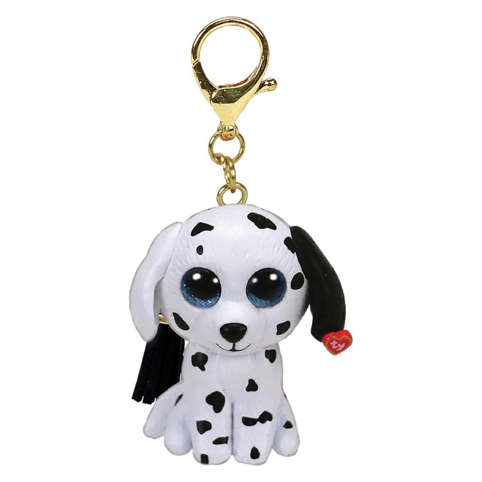 Ty, Sleutelhanger, Mini Boo's Clip Fetch Dalmatiër, Wit