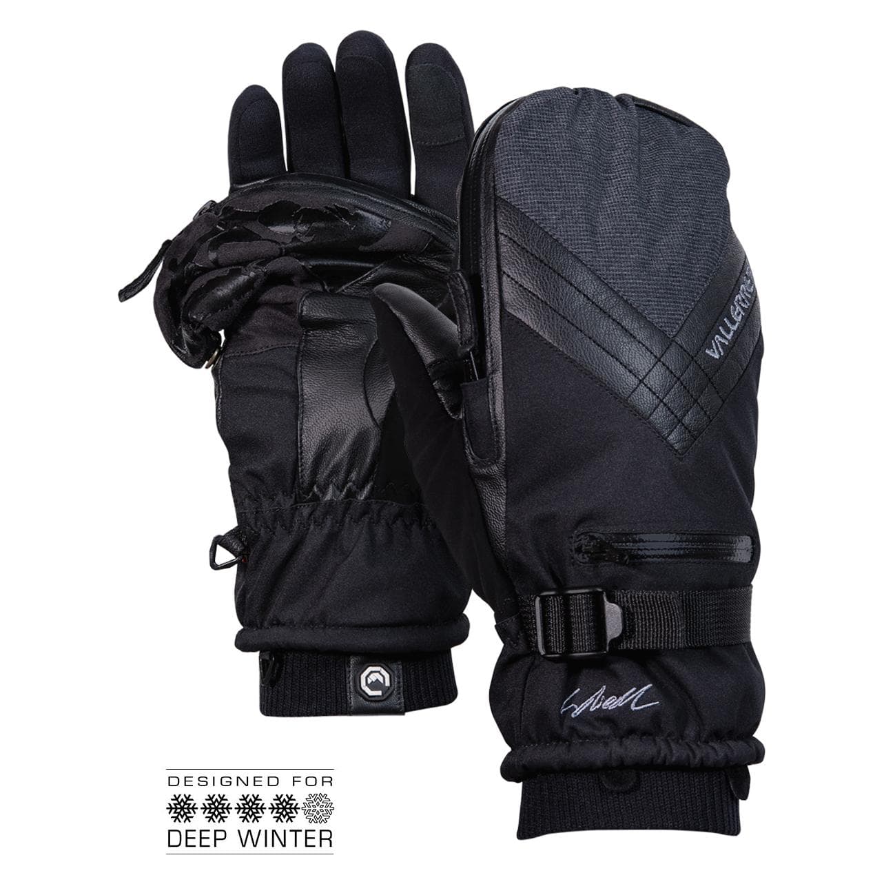 Vallerret, Unisex, Handschoenen, Skadi Ritswant XS, Zwart, (XS)