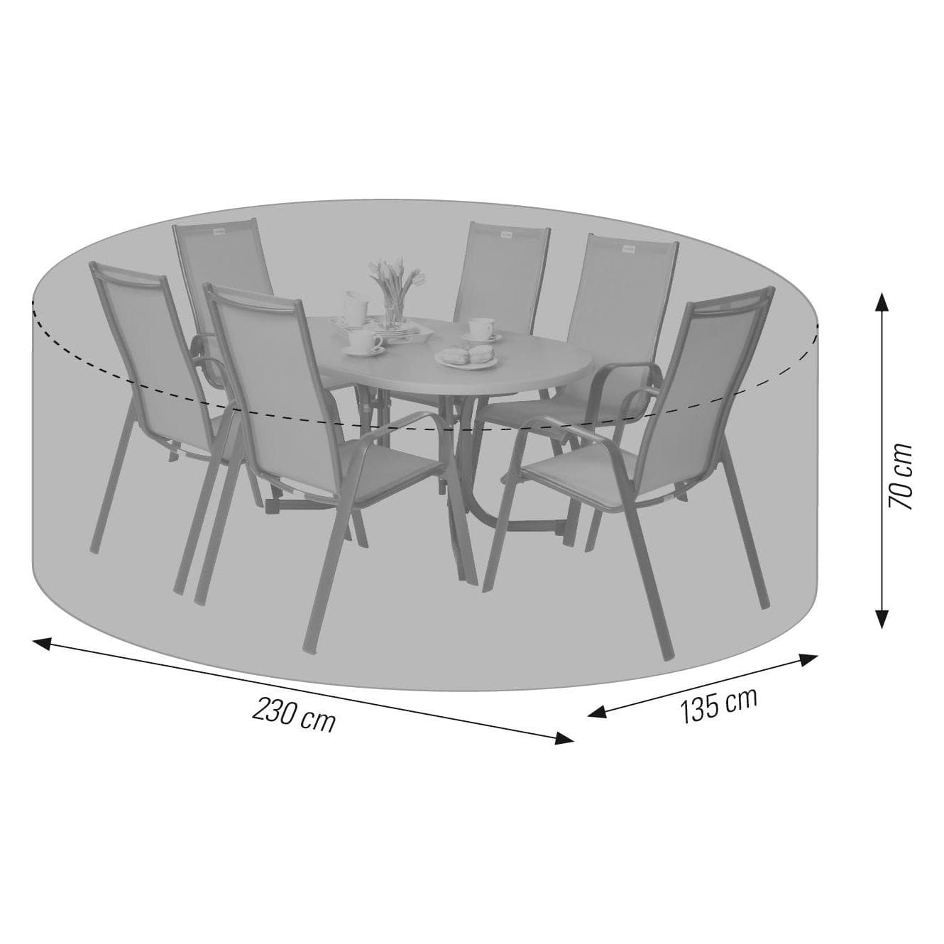 Acamp, Weerschermen, Ovaal 230cm