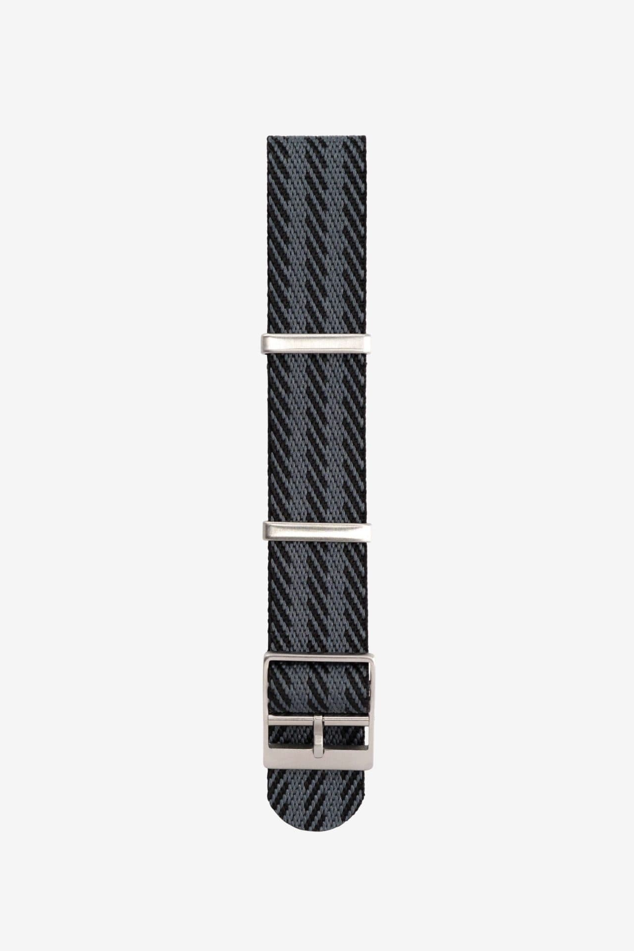 Nato Strap Single Pass - Black Striped - 22mm