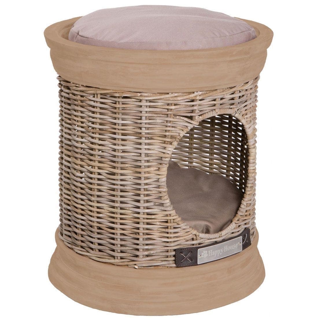 Happy House - Hocker riet Rond