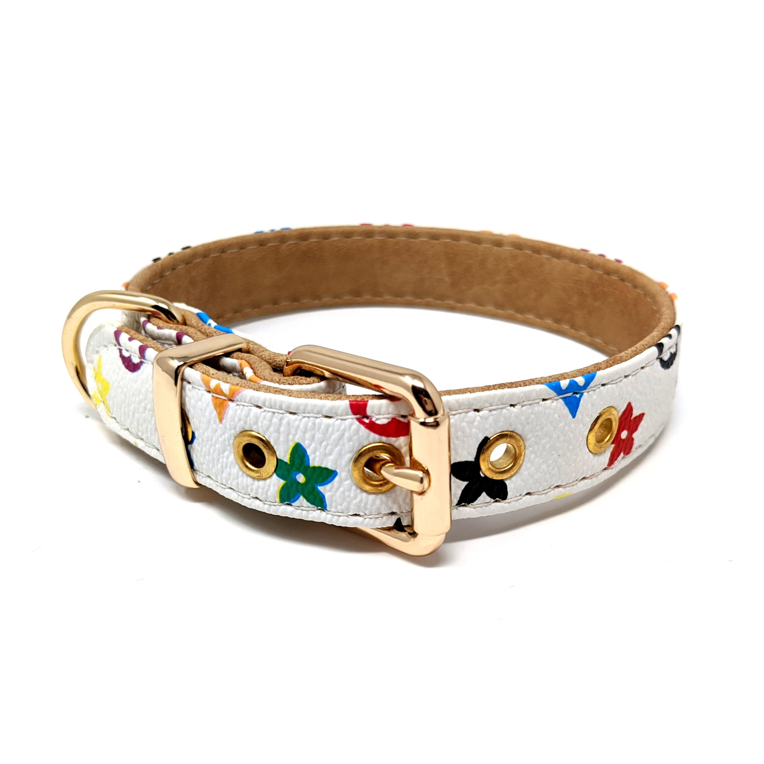 CatwalkDog - Halsband Bloemen Wit
