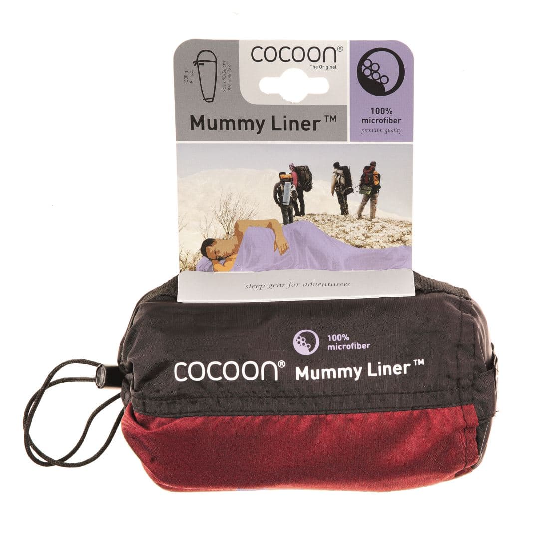 Mummy Liner Microfiber Lakenzak Cranberry
