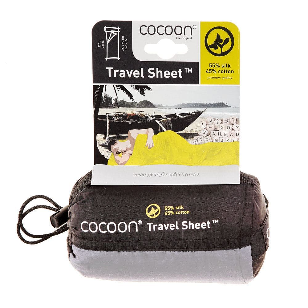 Travelsheet, Silk Cotton, Natural Lakenzak Natural