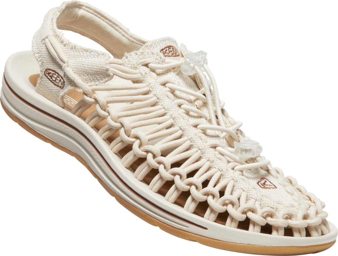 Uneek Canvas Sandaal Dames Natural Canvas/Birch 9,5