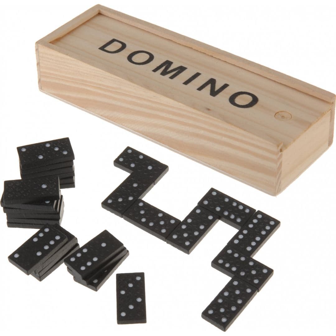 Jeu de Domino 28Sts dans une boîte en bois