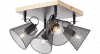Brilliant 40135/76 - 4 Spots Plafondlamp Metaal/Hout