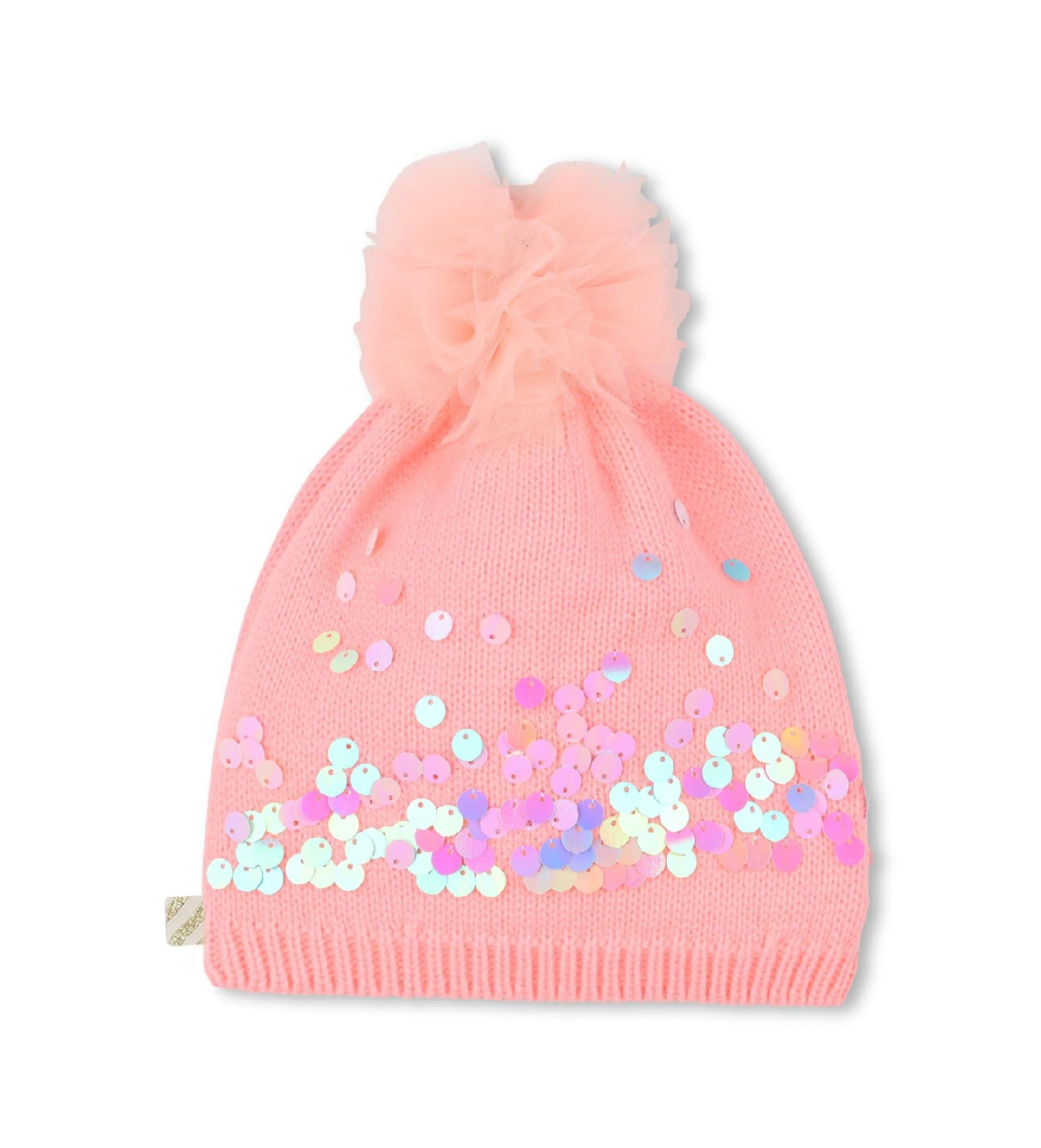 Billieblush pour fille. U21510 Chapeau à paillettes rose (2), Casuel, Coton, mode enfantine