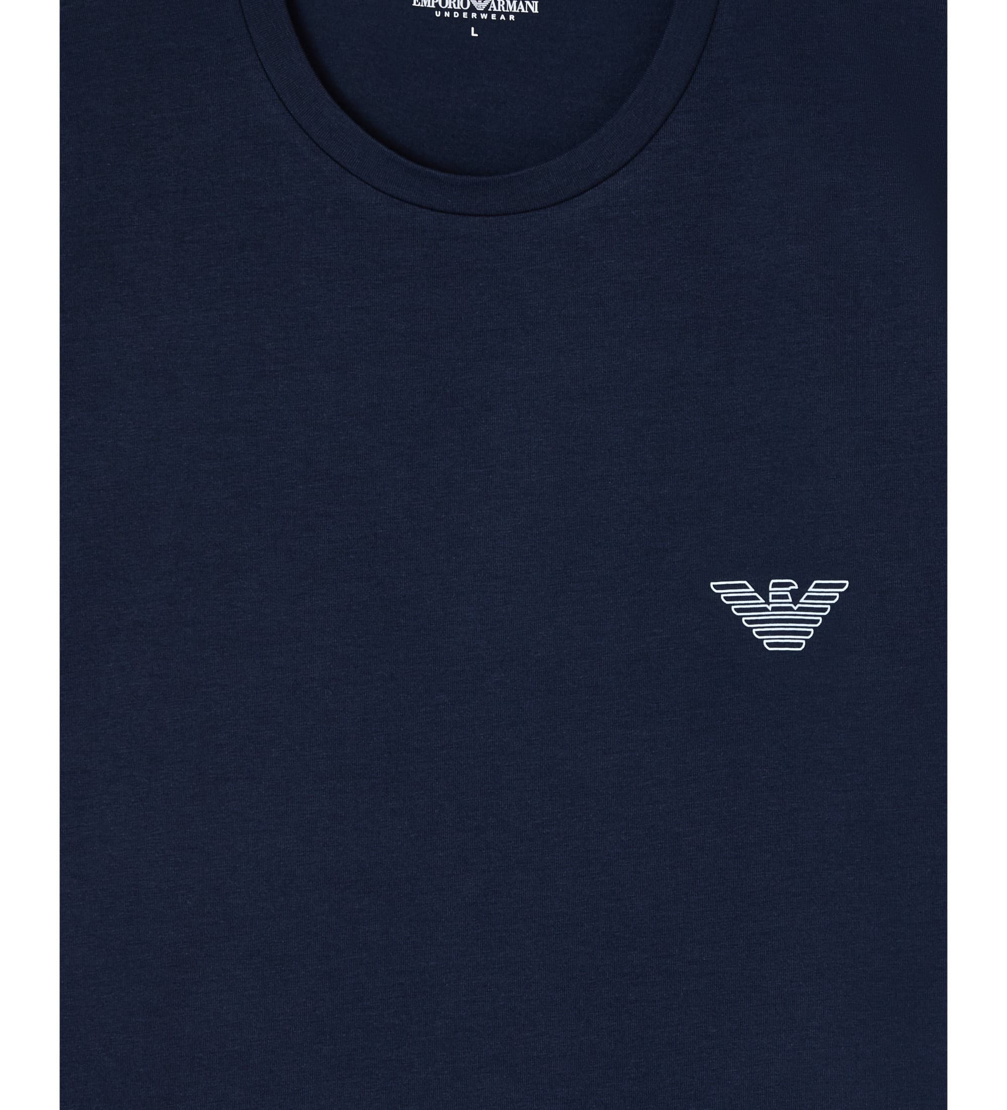 Emporio Armani pour homme. EM000375_AF18890 T-shirt Megalogo marine (M), Casuel, Coton, Manche courte