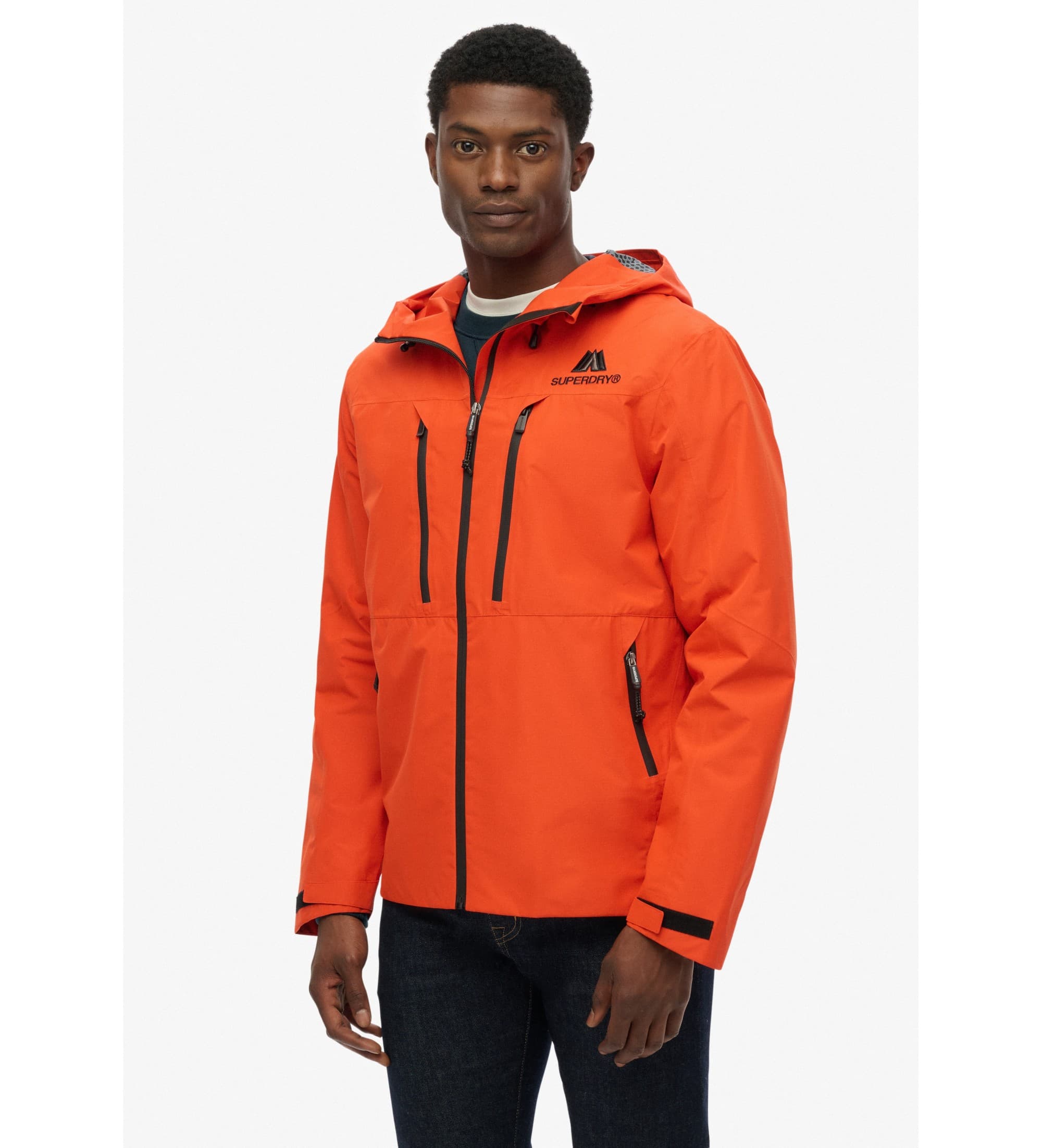 Superdry for man. M5012249A Waterproof Jacket orange (S), Casual, Polyester
