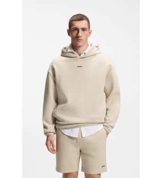 BOSSvoor mannen. 50558991 Globe beige sweatshirt (XL), Casual, Katoen
