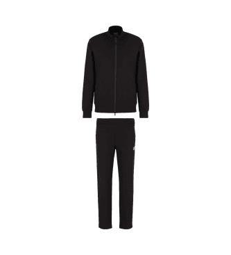 EA7voor mannen. 8NPV61_PJVRZ Trainingspak Regular fit zwart (XXS), Casual, Sportief, Katoen, Meerdere sporten