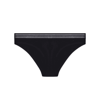 Emporio Armanivoor vrouwen. EW001841_AF19029 Slip van zwarte stof (S), Homewear, Katoen