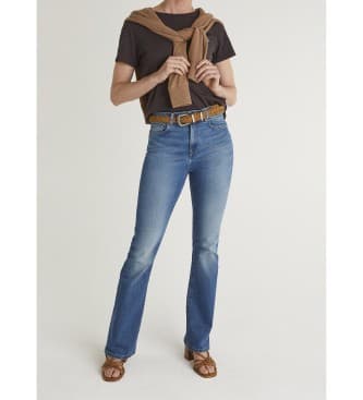 Pepe Jeansvoor vrouwen. PL20473354VC Jeans flare Dion blauw (26/32), Casual, Katoen, Denim