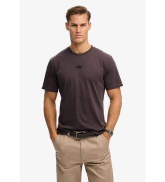 Superdryvoor mannen. M1012366A Micro Logo T-shirt grijs (M), Casual, Katoen, Korte mouwen