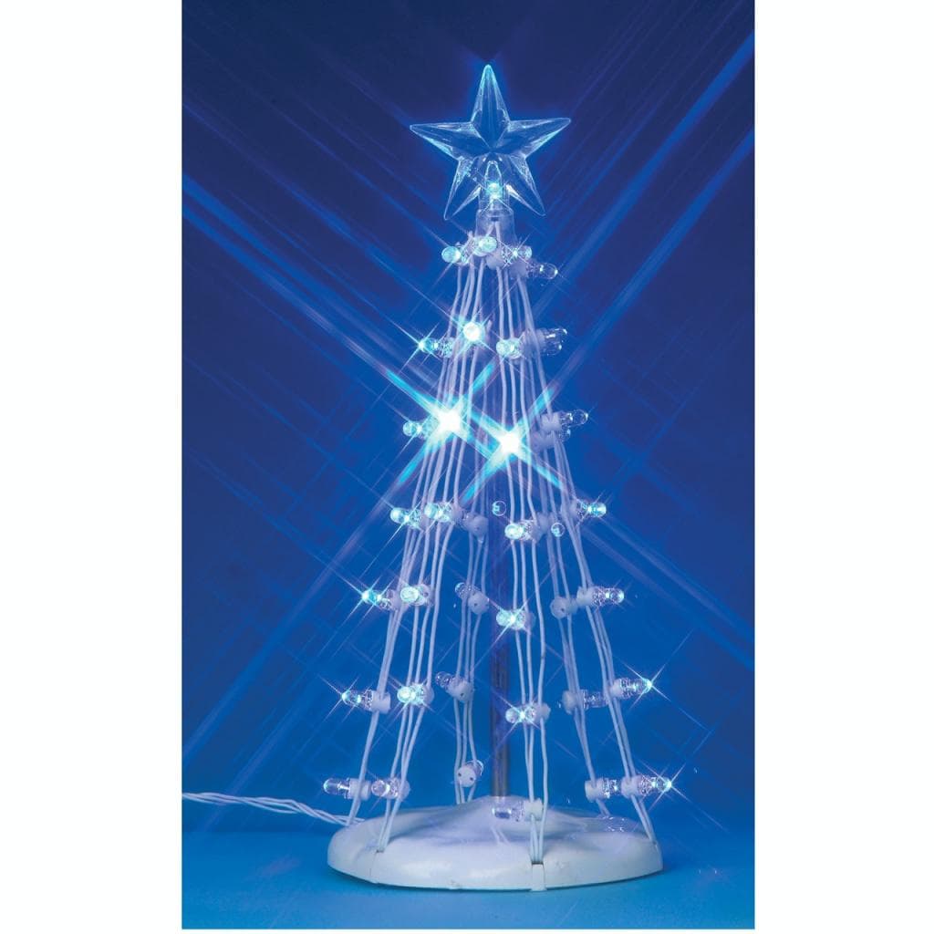 Lemax lighted silhouette tree blue General 2007