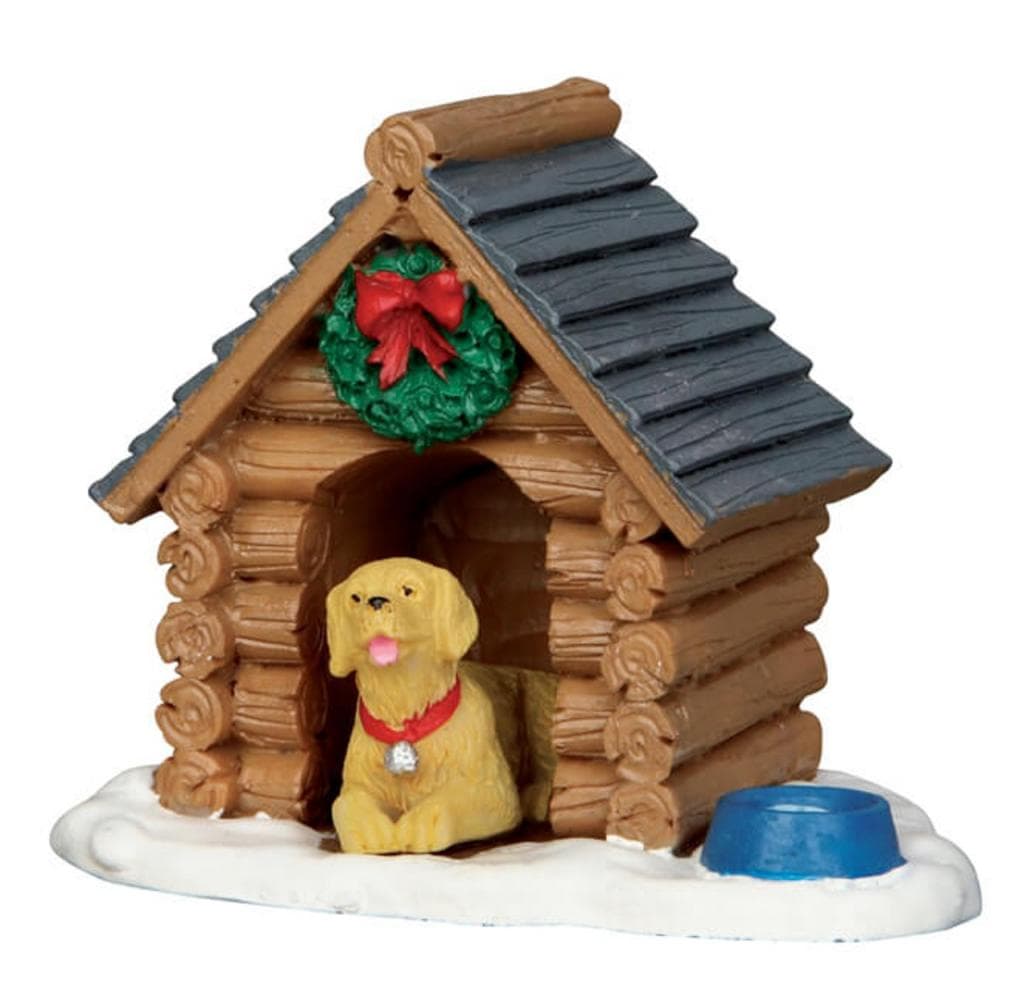 Lemax log cabin dog house Vail Village 2015