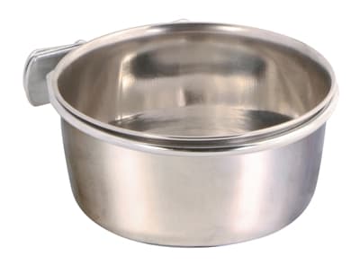 TRIXIE VOERBAK MET SCHROEFBEVESTIGING RVS 600 ML 12 CM