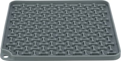 TRIXIE LICK'N'SNACK MAT SILICONEN DONKERGRIJS 20X20 CM