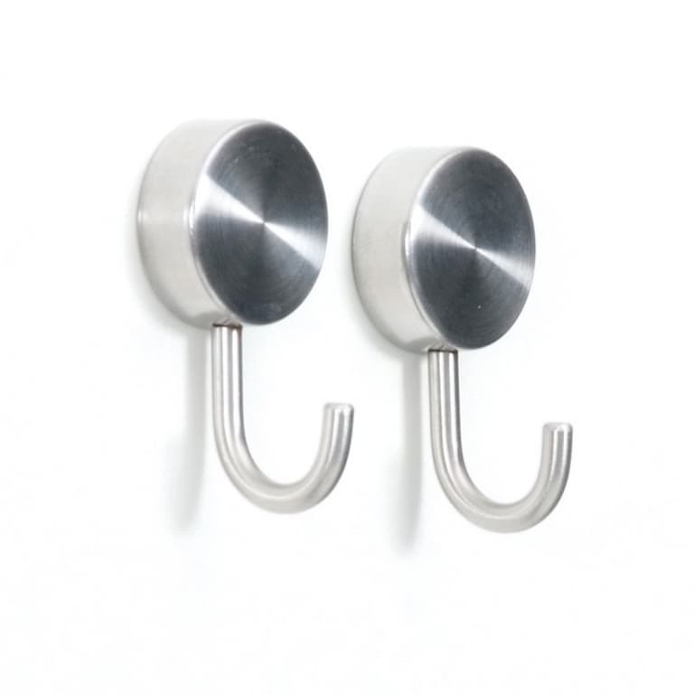 Trendform Magnetische Haak Porta - zilver - set van 2 stuks
