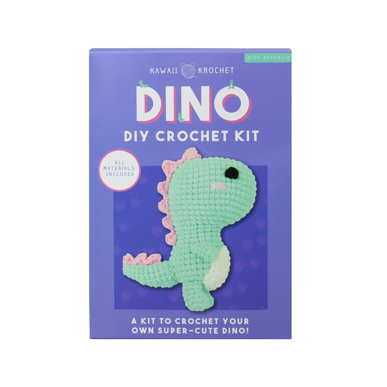 Gift Republic haakset - gehaakte dinosaurus