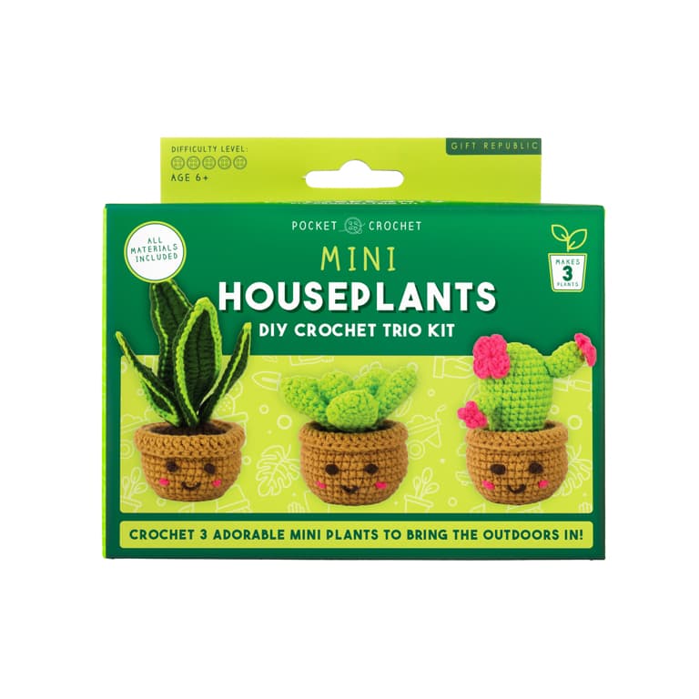 Gift Republic Doe-het-zelfpakket - Zakformaat haakprojecten - Planten