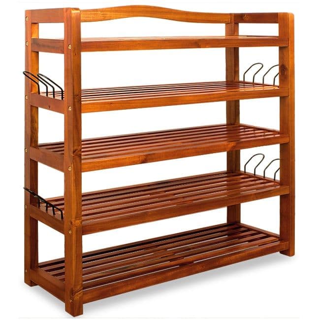 Schoenenrek Bruin Acaciahout 75x26x82cm