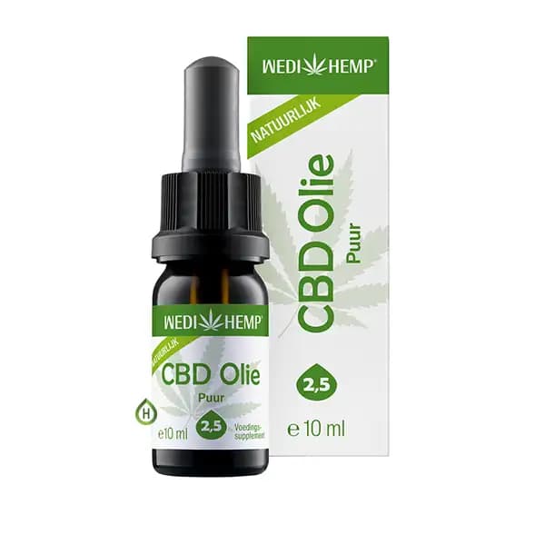 CBD Olie Puur (2,5%) – 10ML | Wedihemp / Medihemp