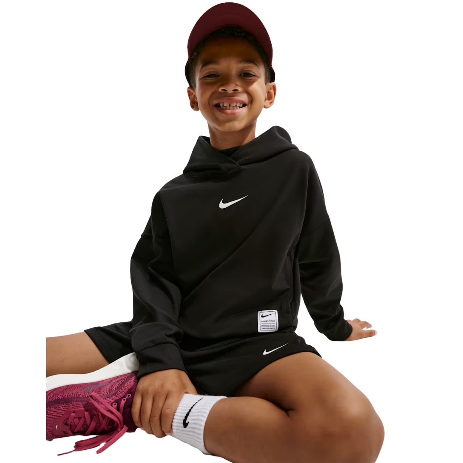 Nike Dri-fit Fleece Sportsweater Jongens Zwart 128